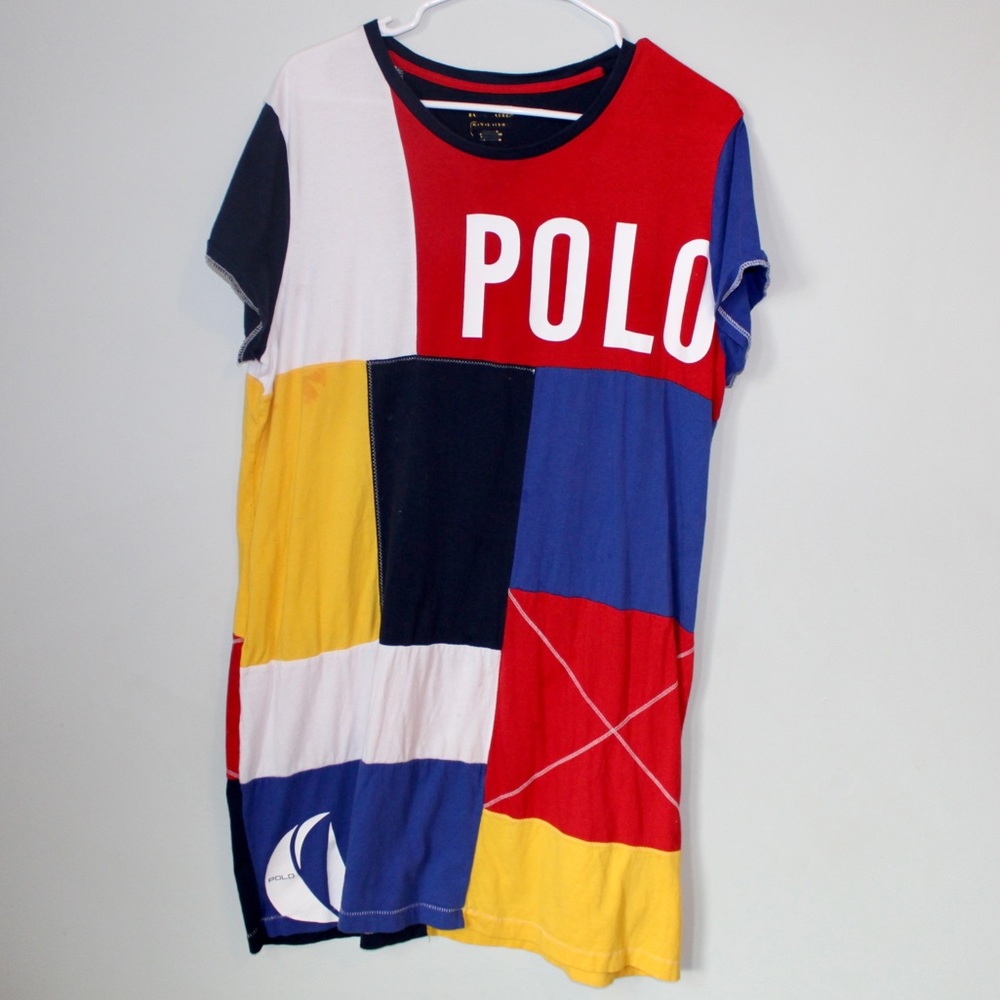 Polo Ralph Lauren sailing team patchwork dress